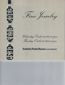 Sotheby's Los Angeles - feiner Schmuck 23.-24. Oktober 1974 - Bild 1 von 1