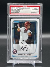 2011 Bowman Chrome Prospects Bryce Harper #BCP1 Rookie RC Card PSA 10 GEM MINT