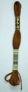 DMC Stranded Cotton Embroidery Floss, Colour 433 Medium Brown - Picture 1 of 1