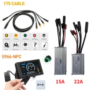 JN 15A 22A 250W-500W Controller S966 Display Cable Electric Bicycle E-Bike Parts - Picture 1 of 23