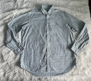 Ralph Lauren Button Down Shirt Men’s Sz XL Classic Fit White Plaid Long Sleeve - Picture 1 of 10