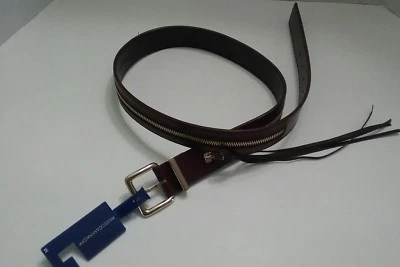 Cinturón Rebecca Minkoff Cuero Genuino Borgoña Cremallera Tachonado (M) Nuevo con Etiquetas $88.00 Foto 1 de 4