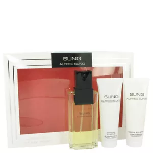 Alfred SUNG Gift Set -- 3.4oz EDT Spray + 2.5oz Body Lotion + 2.5 oz Shower Gel - Picture 1 of 1