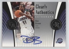 2006-07 Fleer EX Clearly Authentics Auto Dee Brown #CAA-DB Rookie Auto RC