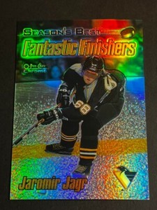 Box 3: 1999-00 OPC O PEE CHEE CHROME REFRACTOR Finishers Jaromir Jagr Penguins