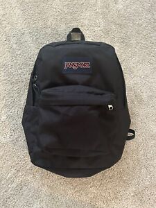 JanSport "Superbreak Plus" Backpack (Black) Back Pack School Book Bag