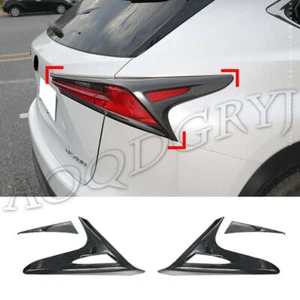 Real Carbon Fiber Taillight Moulding Covers Trim For LEXUS NX300 NX300H 18-2021 - Picture 1 of 9
