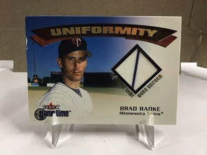 2001 Fleer Game Time Brad Radke Uniformity Game Worn Patch - Picture 1 of 2