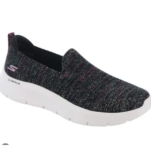Zapatos sin cordones Skechers GOwalk negros multicolor tejidos para mujer talla 6,5 - Imagen 1 de 5