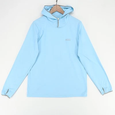 Sudadera con capucha Patagonia Tropic Comfort para hombre M azul claro manga larga cuello a presión exterior Foto 1 de 4