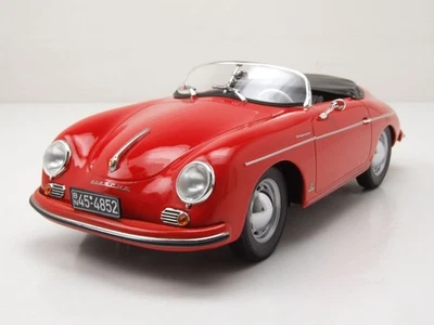 Porsche 356 Speedster 1954 Rosso Modellino Auto 1:18 Norev - Immagine 1 di 4