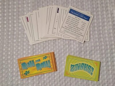 2002 Monopoly Scooby Doo Edition Replacement Parts Game Pieces Cards Deeds Lot - Image 1 of 4