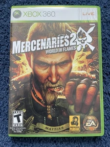 Mercenaries 2: World in Flames (Microsoft Xbox 360, 2008) CIB Completo con Manual - Imagen 1 de 5