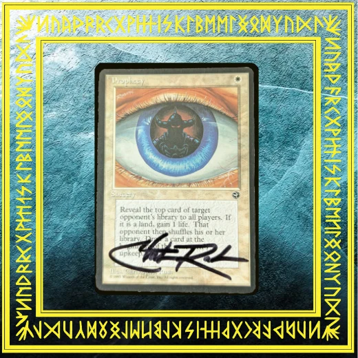 Signed Christopher Rush Magic The Gathering NM-MINT Prophecy Homelands 1995 MTG - Image 1 of 2