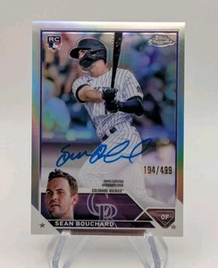 Sean Bouchard 2023 Topps Chrome RA-SB Silver Refractor Auto RC #d/499 Rockies - Bild 1 von 2