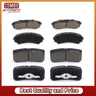 Front Rear Disc Brake Pads Set fits 2004 2005 2006 2007 2008 Mitsubishi Endeavor - Image 1 of 4