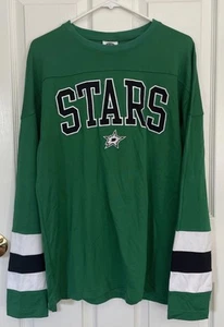 NHL Dallas Stars Hockey Long Sleeve Jersey Shirt Size M Green - Picture 1 of 6