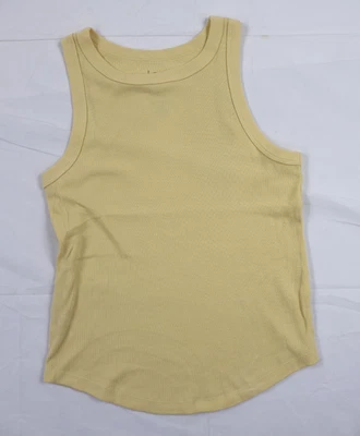 Camiseta sin mangas Sonoma SO para mujer mediana (M) amarilla sin mangas acanalada elástica Foto 1 de 4