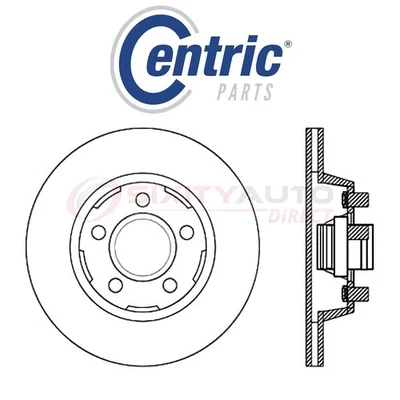 Centric High Carbon Alloy Brake Disc Rotor for 1964-1967 Ford Mustang 2.8L ym Foto 1 de 4