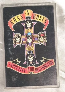Guns N' Roses Appetite For Destruction Cassette Tape 1987 WBRecords - Picture 1 of 4