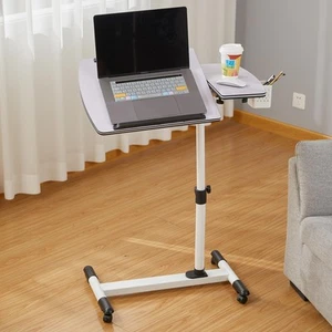 Hovadova Tilting Overbed Table with Wheels,Height Adjustable Over Bed Bedside... - Picture 1 of 8