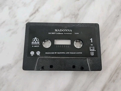 SECRET by Madonna Cassette Tape Single Pop 1994 No Case  - Image 1 of 2