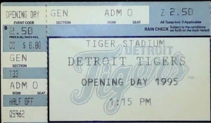 Thome HR #30 Ramirez HR #21 Indians Tigers Opening Day MLB Ticket Stub 5.2.1997 - Bild 1 von 2