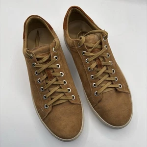 Peter Millar Vantage Lite Suede Dark Amber Sneakers Shoes Men’s 9.5 - Picture 1 of 10