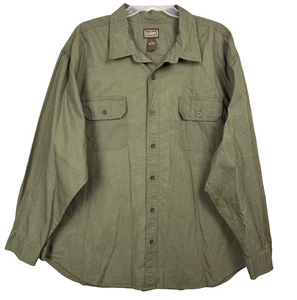 CE Schmidt Workwear Camicia Uomo 3X Verde Manica Lunga Cotone Bottoni Nuova con etichette Outdoor - Foto 1 di 16