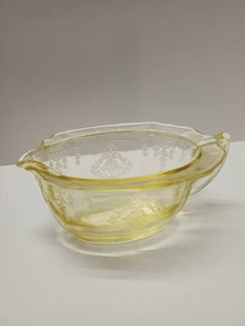 Princess Depression Glass Yellow Oval Creamer - Bild 1 von 6