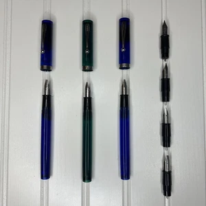 Lote de bolígrafos de caligrafía estilográfica Sheaffer vintage con 7 plumillas cursiva F, B, M, B-4, SH-4 - Imagen 1 de 9