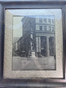 Vintage 1920er Gabriel Moulin gerahmtes Foto - SF Bank of Italy & Victory Monument - Bild 1 von 10