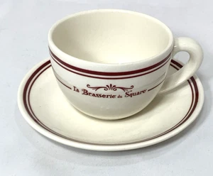 La Brasserie Du Square Comptoir De Famille Cup & Saucer PERFECT - Picture 1 of 9