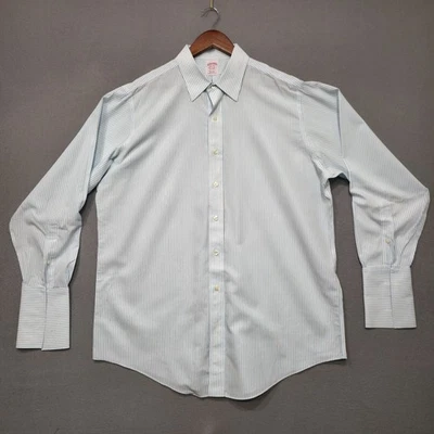 Brooks Brothers 男式法国袖口传统版型非铁礼服衬衫 16.5-34 码 — 第 1/4 张图片