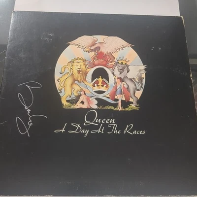 QUEEN A Day At The Races LP  1976 Elektra 1st Vinyl Signed by Brian May - Image 1 of 4