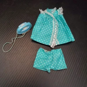 Vintage 1970 Skipper Nighty Night Pak blau gepunktet Pyjama Telefon - Bild 1 von 11