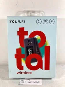 Locked To Total Wireless TCL FLIP 3 16GB 5MP Gray Prepaid Flip Phone NEW SEALED! - Picture 1 of 2