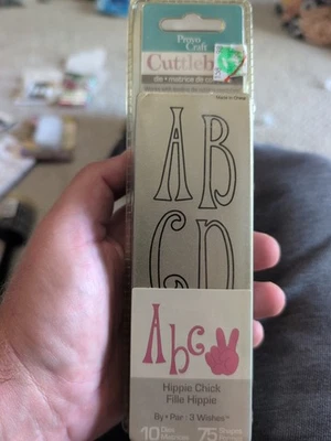 Cuttlebug Provocraft 10 Dies Hippie Chick Alphabet Crafting 2006 - Image 1 of 4