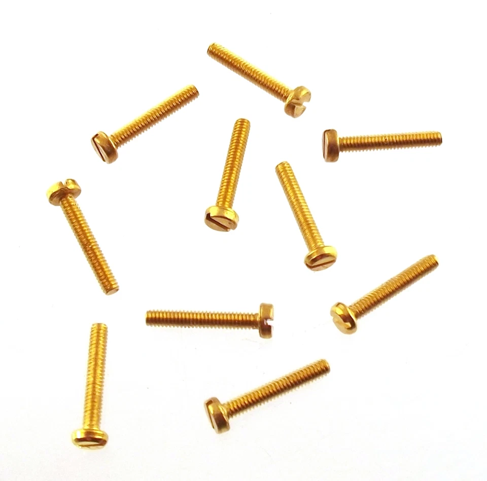 100 microviti Ottone Testa Cilindrica M1,6x4 viti vis laton tornillos laitón - Immagine 1 di 1