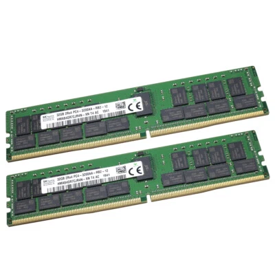 4x32GB SK Hynix 128GB 3200MHz DDR4 RDIMM 2Rx4 Server Memory HMA84GR7CJR4N-XN - Image 1 of 4