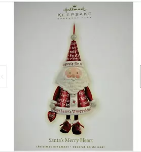 2009 Hallmark - Santa's Merry Heart - Club de adornos de recuerdo - como nuevo en caja - Imagen 1 de 3