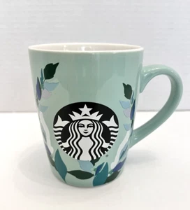 Starbucks Coffee Tea Mug Green Floral Mermaid Siren Logo 10oz 2020 Collectible - Picture 1 of 16