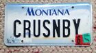  MONTANA VANITY PERSONALIZED LICENSE PLATE CRUISING BY PASSING THROUGH ALONG