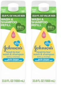 Johnson'S Head-To-Toe Gentle Body Wash & Shampoo for Baby'S Sensitive Skin & Hai - Picture 1 of 12