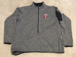 Minnesota TWINS Gray Antigua XXL Women’s 1/4 zip Sweatshirt Sweater - Picture 1 of 9