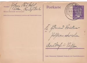 1942 Ganzsachen Deutsches Reich Postkarte gel. Königsbrück BZ Dresden - Arnsdorf - Bild 1 von 2