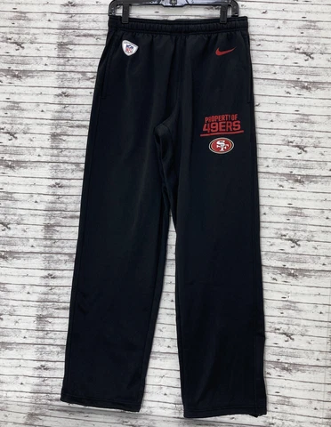 Nike SF 49ers NFL Black Therma Fit Sweatpants Training Men’s Medium Cover