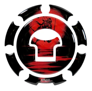Almohadilla tapa depósito gel pegatina moto ninja rojo universal compatible para honda - Imagen 1 de 6