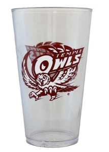 Temple Owls NCAA 16 oz Boelter Brands Plastic Pint Glass / Tumbler - Picture 1 of 1