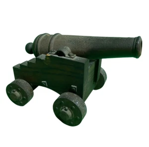 1800'S Miniature Black Powder Cast Iron Cannon - Picture 1 of 3